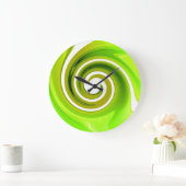 ライムグリーンウォールクロック ラージ壁時計 (ホーム)