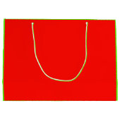 ライムグリーンオーバースタッフドボウ抱き枕 ラージペーパーバッグ (裏面)