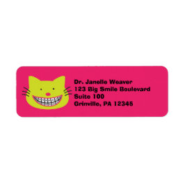 ライムグリーンキャットインブレース歯科矯正医 ラベル