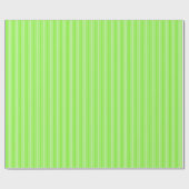 ライムグリーンキャンディストライプー ラッピングペーパー (フラット)