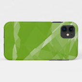 ライムグリーンキュービズム結晶シームレス Case-Mate iPhoneケース (裏面(横))