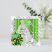 ライムグリーンキンセアニェラ15thマスカレードパーティー 招待状 (スタンド正面)