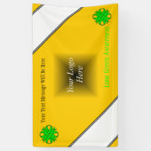 ライムグリーンクローバーリボンバイケネス・ヨンチ 横断幕 (縦)