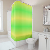 ライムグリーングラデーションストライプシャワーカーテン シャワーカーテン (インサイチュ)