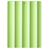 ライムグリーンシャドーストライプの数 クリップボード (裏面)