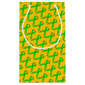 ライムグリーンスタンダードリボンbyケネス・ヨンチッチ スモールペーパーバッグ (裏面)