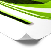 ライムグリーンスティレットシューズプリント ポスター (角)