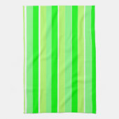 ライムグリーンストライプ キッチンタオル (縦)