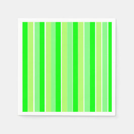 ライムグリーンストライプ スタンダードカクテルナプキン