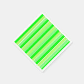 ライムグリーンストライプ スタンダードカクテルナプキン (角)