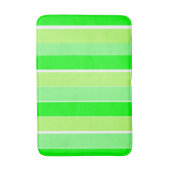 ライムグリーンストライプ バスマット (正面縦)