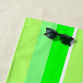 ライムグリーンストライプ ビーチタオル (インサイチュ)