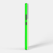 ライムグリーンストライプ SAMSUNG GALAXYケース (右側面)