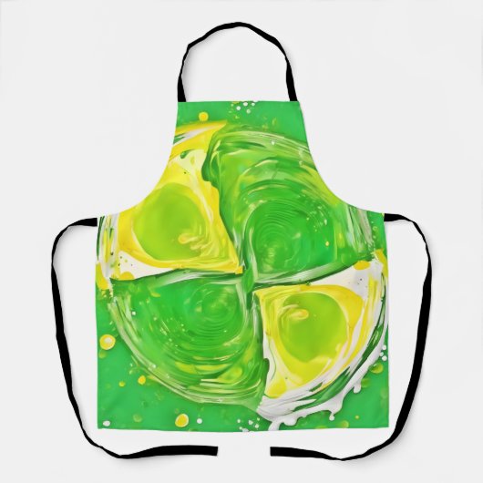 ライムグリーンスパイラル エプロン (正面)