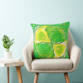 ライムグリーンスパイラル クッション (椅子)