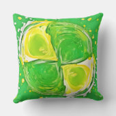 ライムグリーンスパイラル クッション (裏面)