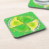 ライムグリーンスパイラル コースター (左側)