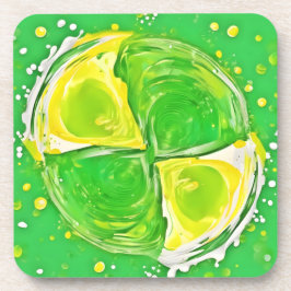 ライムグリーンスパイラル コースター