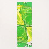 ライムグリーンスパイラル ヨガマット (正面)