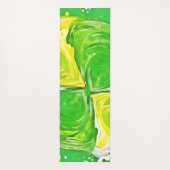 ライムグリーンスパイラル ヨガマット (裏面)