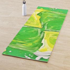 ライムグリーンスパイラル ヨガマット