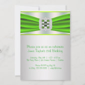 ライムグリーンダイヤモンドガールズ15thバースデーパーティー 招待状 (裏面)