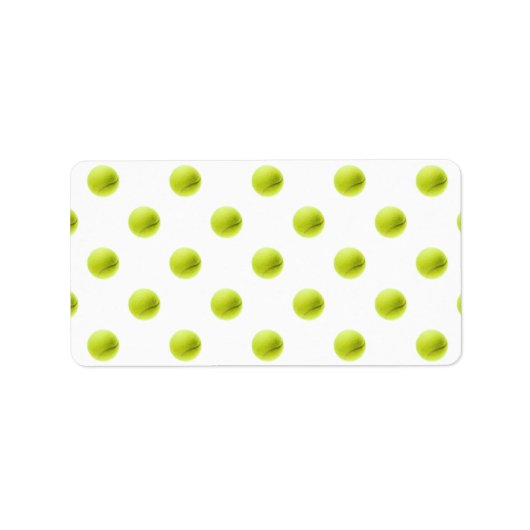 ライムグリーンテニスボールバックグランドボール ラベル (正面)