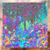 ライムグリーントリップ（幻覚体験）のようなとパープルガーデンサンライズ ウィンドウサイン (シート2)