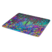 ライムグリーントリップ（幻覚体験）のようなとパープルガーデンサンライズ カッティングボード (角)