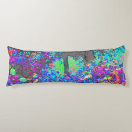 ライムグリーントリップ（幻覚体験）のようなとパープルガーデンサンライズ ボディピロー