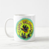 ライムグリーンハッピーハローウィン コーヒーマグカップ (左)