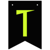 ライムグリーンハッピーハローウィン バンティングフラッグ (第2の旗)