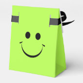 ライムグリーンハピー顔パーソナライズされた誕生日 フェイバーボックス (裏面サイド)