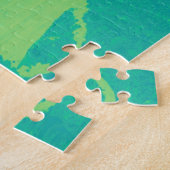 ライムグリーンハミングバードパズル ジグソーパズル (側面)