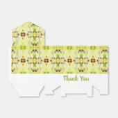 ライムグリーンパターン（の模様が）ある フェイバーボックス (折り畳みなし)