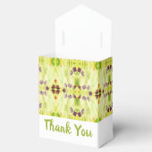 ライムグリーンパターン（の模様が）ある フェイバーボックス (オープン)