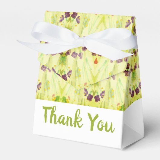 ライムグリーンパターン（の模様が）ある フェイバーボックス (正面サイド)