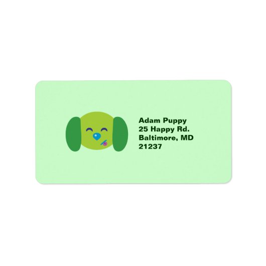 ライムグリーンパピー ラベル (正面)
