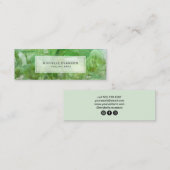 ライムグリーンヒーリングアーツクリスタルボホ スキニー名刺 (正面/裏面)