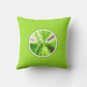 ライムグリーンフラクタル クッション (裏面)
