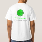 ライムグリーンフラワーリボン Tシャツ (裏面)
