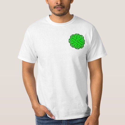 ライムグリーンフラワーリボン Tシャツ (正面)