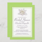 ライムグリーンブライダルシャワー招待状 招待状 (正面/裏面)