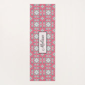 ライムグリーンマンダラパーソナライズされたヨガマット ヨガマット (裏面)