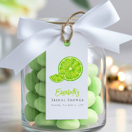 ライムグリーンメインスクイーズブライダルシャワーファバータグ ギフトタグ