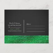 ライムグリーンモダングラムシークンズザデイト 案内ポストカード (裏面)