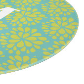 ライムグリーンモダンティール(緑がかった色)抽象芸術フローラモノグラム カッティングボード (角)