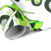 ライムグリーンラッピング紙 ラッピングペーパー (ロールコーナー)