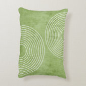 ライムグリーンリネンミニマリスト アクセントクッション (裏面(縦))