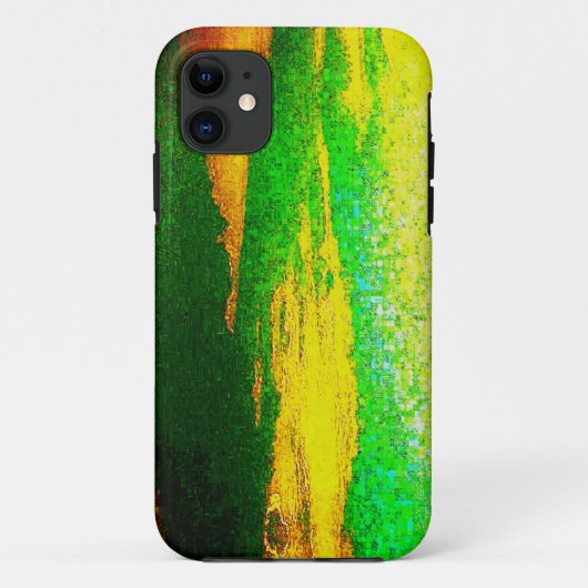 ライムグリーンリバー iPhone 5 カバー (裏面)